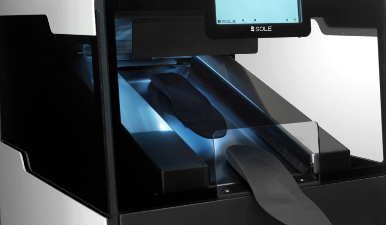 3D-printer voor steunzolen op maat bij Boudesteyn Voetzorg